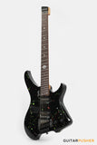 Aguda Black Hole Headless Electric Guitar Mahogany Body Ebony Fretboard - Art Attack