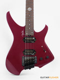 Aguda Black Hole Headless Electric Guitar Mahogany Body Ebony Fretboard - Metallic Magenta