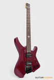 Aguda Black Hole Headless Electric Guitar Mahogany Body Ebony Fretboard - Metallic Magenta
