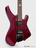 Aguda Black Hole Headless Electric Guitar Mahogany Body Ebony Fretboard - Metallic Magenta