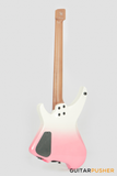 Aguda Musicboy Headless Electric Guitar Alder Body Roasted Maple Fretboard - Sakura Fade