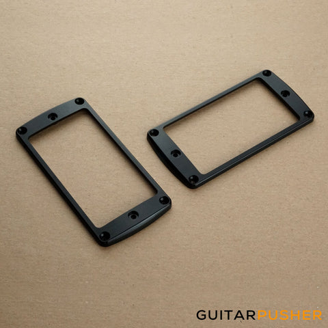 Anomaly Classic Humbucker Pickup Ring Surround Set - Black (Flat)