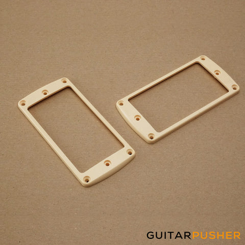 Anomaly Classic Humbucker Pickup Ring Surround Set - Cream (Flat)