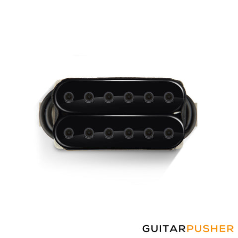 Bareknuckle Aftermath Bridge Humbucker Pickup, 6-string Open, Black w/ Black Bolts, 53mm F-spaced