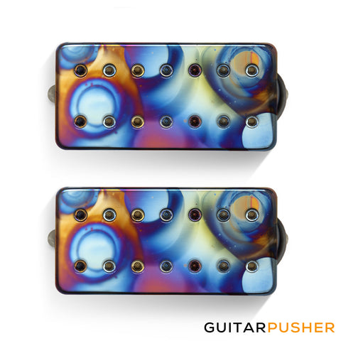 Bareknuckle Aftermath 7-String Calibrated Humbucker Pickup Set, Burnt Chrome Covers w/ Burnt Chrome Bolts