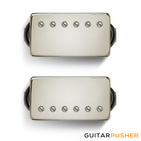 Bareknuckle Black Dog Calibrated Humbucker Set, Nickel Covers w/ Nickel Screw Pole Pieces