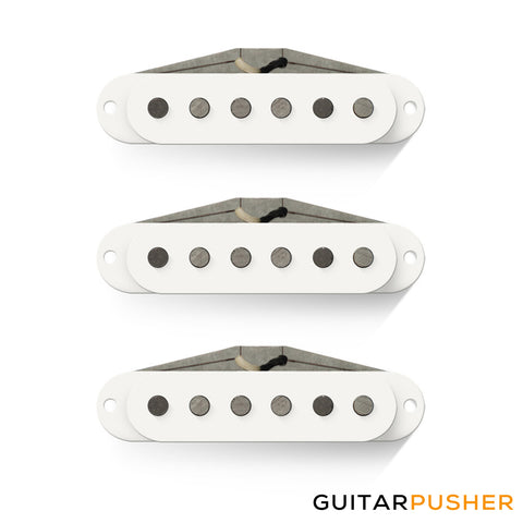 Bareknuckle Mother's Milk Calibrated Strat Pickup Set, Flat Profile, RWRP, White