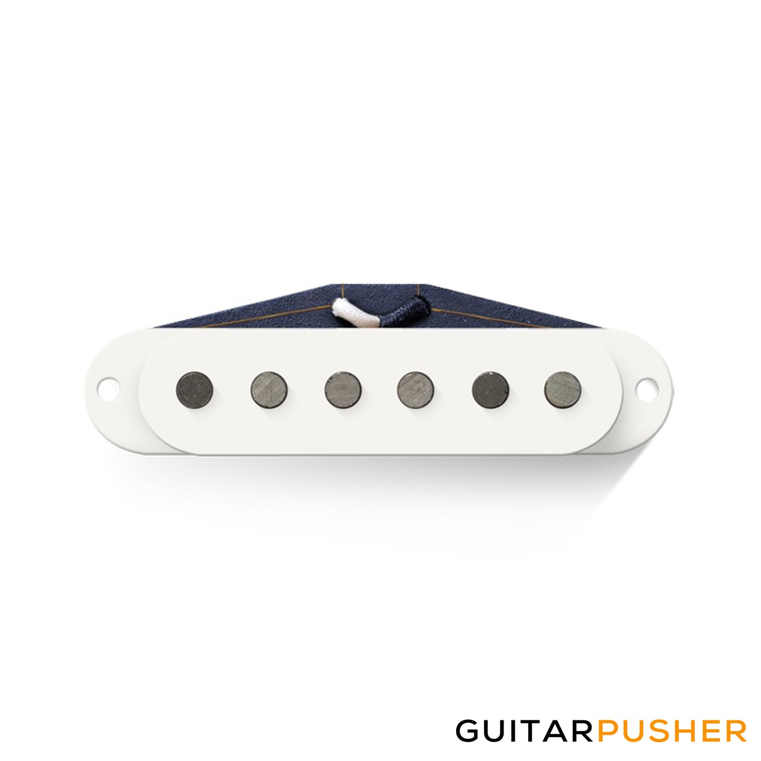 Bareknuckle PAT Pending Veneer 63 Bridge, Vintage Staggered, White