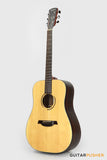 Corona Guitars CD-1000 Solid Sitka Spruce Top Indian Rosewood Dreadnought Acoustic Guitar w/ Gig Bag - Natural