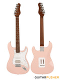 Corona Guitars Standard Plus ST (HSS) S-Style Electric Guitar w/ Gig Bag - Shell Pink