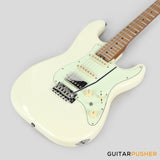 Crafter Guitars Charlotte S VVS MP MW, S-Style HSS Electric Guitar, Roasted Maple Neck/Roasted Maple Fingerboard, w/ Gig Bag - Malty White