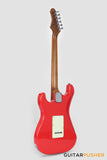 Crafter Guitars Charlotte S VVS MP VR, S-Style HSS Electric Guitar, Roasted Maple Neck/Roasted Maple Fingerboard, w/ Gig Bag - Vintage Red