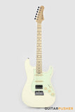 Crafter Guitars Modern Seoul S MP MW, S-Style HSS Electric Guitar, Maple Neck/Maple Fingerboard, w/ Gig Bag - Malty White