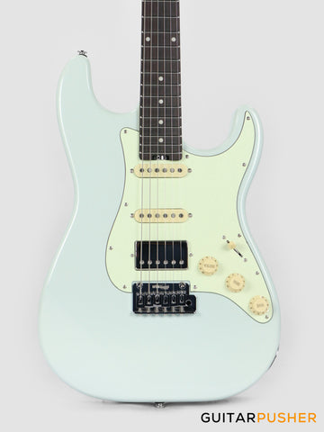 Crafter Guitars Modern Seoul S RS DB, S-Style HSS Electric Guitar, Maple Neck/Rosewood Fingerboard, w/ Gig Bag - Day Blue