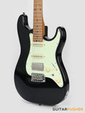 Crafter Guitars Modern Sera S VVS MP CB, S-Style Electric Guitar, Roasted Maple Neck/Roasted Maple Fingerboard, w/ Gig Bag - Cosmic Black