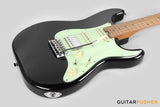 Crafter Guitars Modern Sera S VVS MP CB, S-Style Electric Guitar, Roasted Maple Neck/Roasted Maple Fingerboard, w/ Gig Bag - Cosmic Black