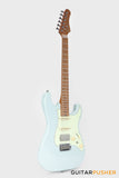 Crafter Guitars Modern Sera S VVS MP DB, S-Style Electric Guitar, Roasted Maple Neck/Roasted Maple Fingerboard, w/ Gig Bag - Day Blue