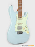 Crafter Guitars Modern Sera S VVS MP DB, S-Style Electric Guitar, Roasted Maple Neck/Roasted Maple Fingerboard, w/ Gig Bag - Day Blue