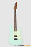 Crafter Guitars Modern Sera S VVS RS AG, S-Style Electric Guitar, Roasted Maple Neck/Laurel Fingerboard, w/ Gig Bag - Ara Green