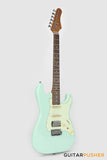 Crafter Guitars Modern Sera S VVS RS AG, S-Style Electric Guitar, Roasted Maple Neck/Laurel Fingerboard, w/ Gig Bag - Ara Green