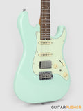 Crafter Guitars Modern Sera S VVS RS AG, S-Style Electric Guitar, Roasted Maple Neck/Laurel Fingerboard, w/ Gig Bag - Ara Green