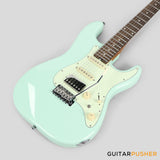 Crafter Guitars Modern Sera S VVS RS AG, S-Style Electric Guitar, Roasted Maple Neck/Laurel Fingerboard, w/ Gig Bag - Ara Green