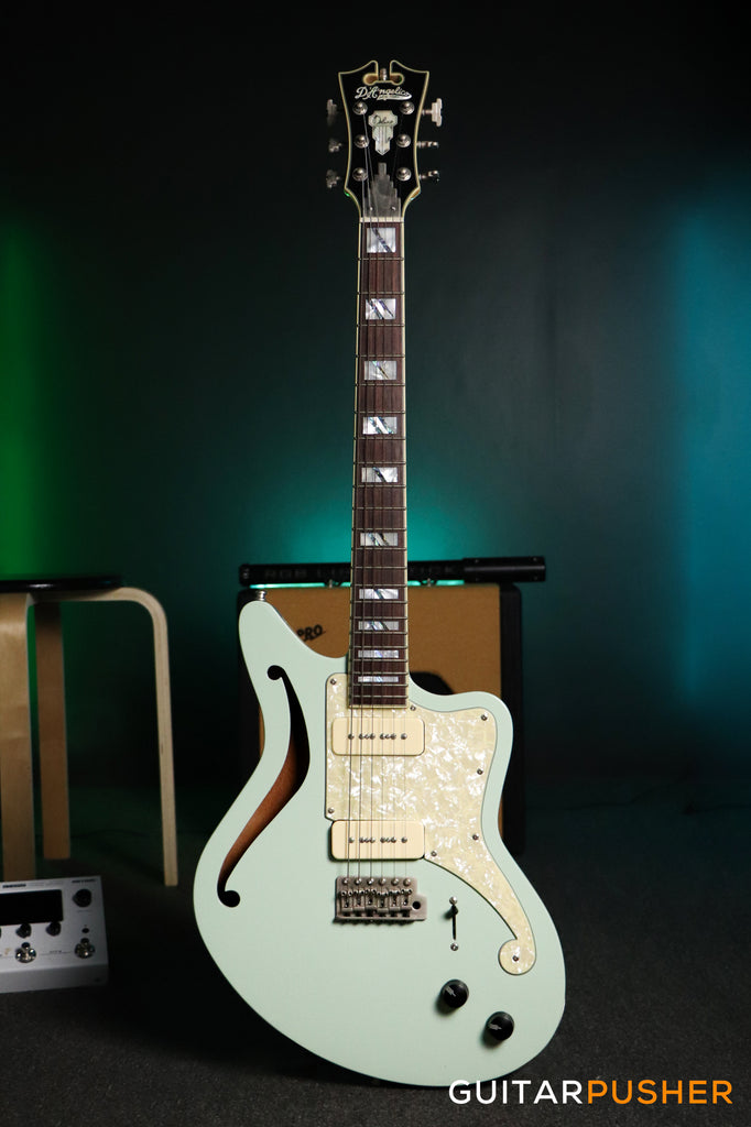 D'Angelico Deluxe Bedford SH LE Offset Sage Electric Guitar