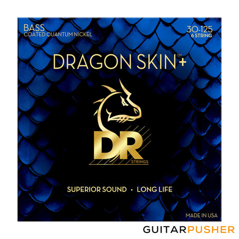 DR Dragon Skin+ 6-String Quantum-Nickel Bass Strings