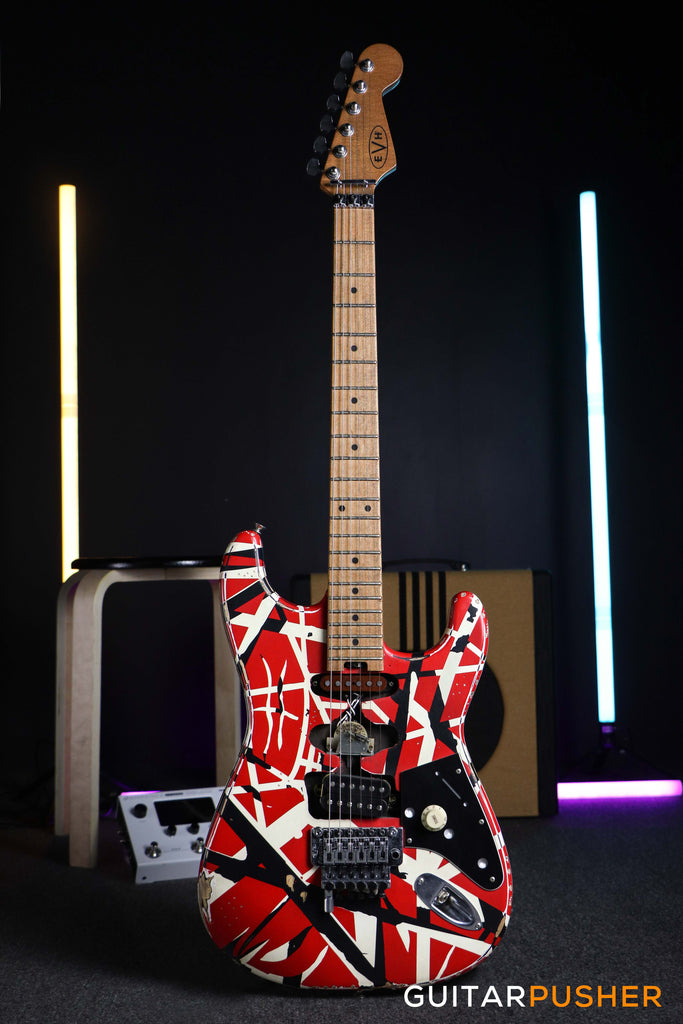 EVH Striped Series Stratocaster Frankie Electric Guitar – GuitarPusher