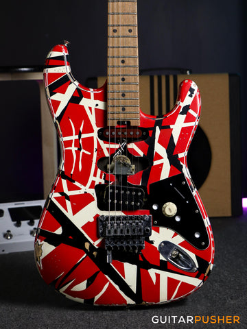 EVH Striped Series Stratocaster Frankie Electric Guitar