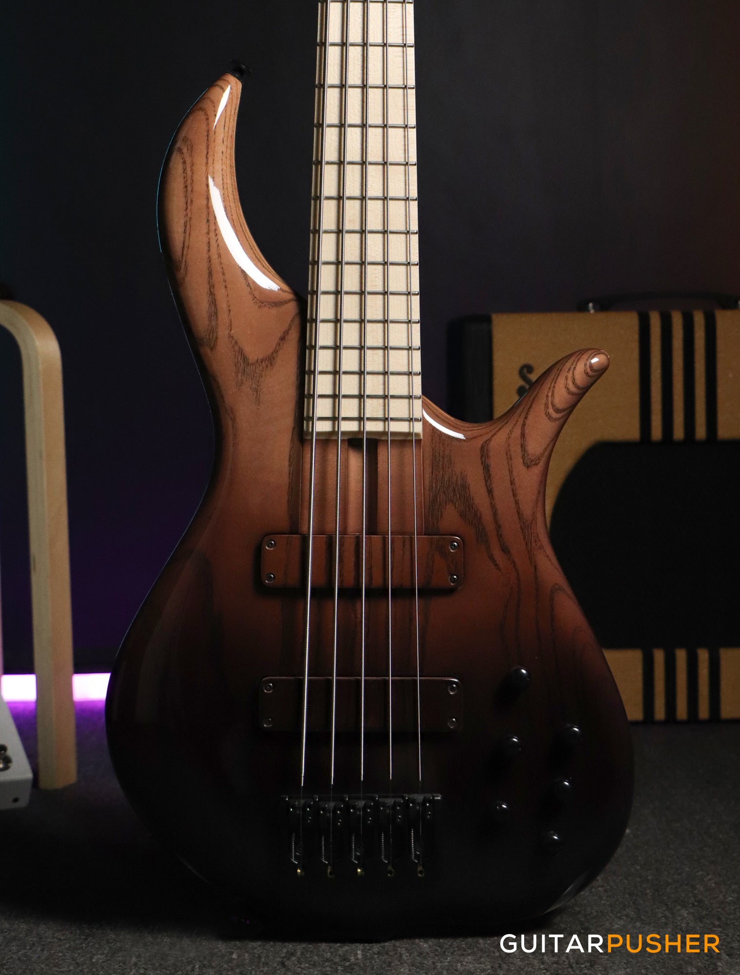 F-bass BN5 Brown Sunburst 18年製 F Bass BN5 Brown Burst Fade