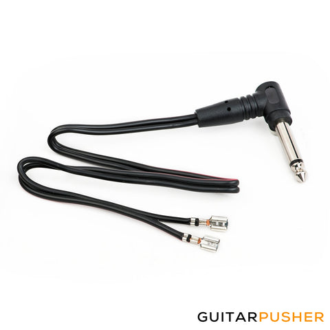 Fender Speaker Cable 2-Snap-On Connectors to R/A, Black 003-8566-049
