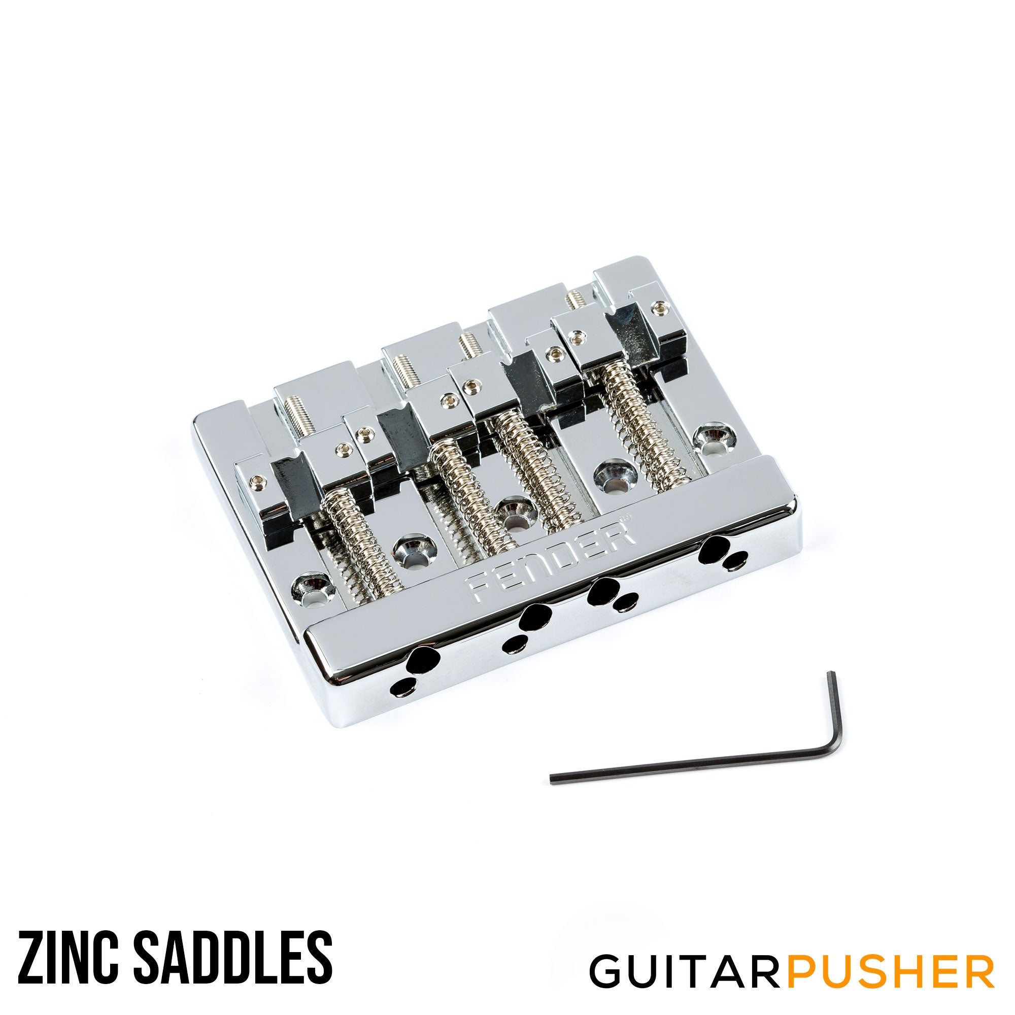 Fender Hi-Mass Bridge Assembly (Chrome) – GuitarPusher