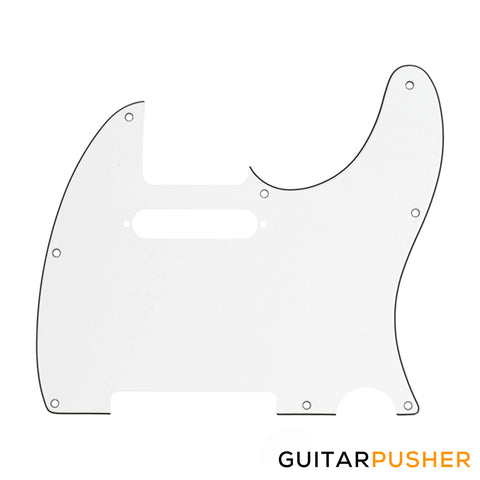 Fender 8-Hole Mount Multi-Ply Tele Pickguard (Parchment White) 099-1375-000