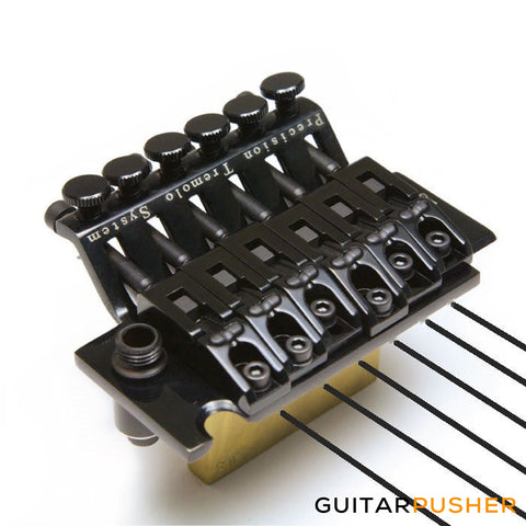 Graphtech Ghost LB63 Floyd Rose Bridge W/Piezo Pickup Saddles Black PN-0080-B0