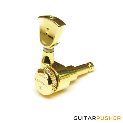 Graphtech Ratio Acoustic 3+3 Vintage Locking Machine Heads - Gold PRL-8441-G0