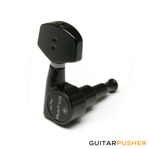 Graphtech Ratio Electric 3+3 Contemporary 2 Pin - Black PRN-2311-B0