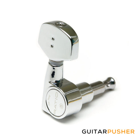 Graphtech Ratio Acoustic 3+3 Contemporary 2 Pin - Chrome PRN-2411-C0