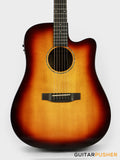 Phoebus PG-50ce v3 Solid Top Dreadnought (3rd Gen.) Acoustic-Electric Guitar - Sunburst w/ Gig Bag