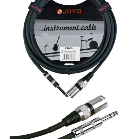 Joyo CM-08 15ft Microphone Cable Instrument to XLR