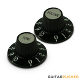 Kluson "Witch Hat" Metric Knob - Black