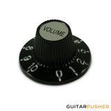 Kluson "Witch Hat" Metric Knob - Black