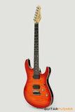 Leeky L-Series L25 HH S Style (Flamed Maple Top/Rosewood Fingerboard) - Fireburst