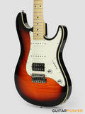 Leeky S-Series S15 S Style (Flamed Maple Top/Maple Fingerboard) - Fireburst Transblack