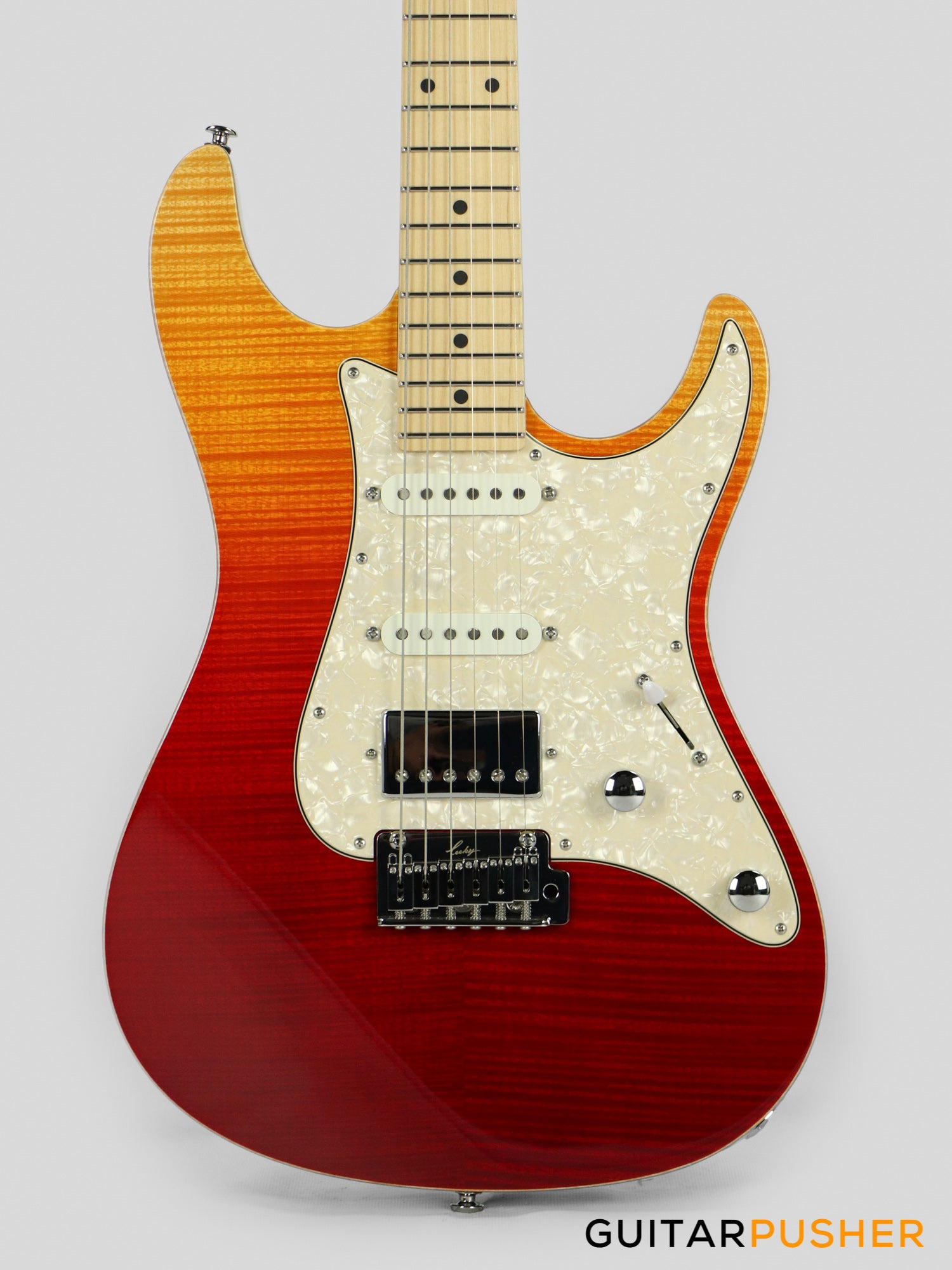Leeky S-Series S25 Stratocaster (Flamed Maple Top/Maple