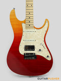 Leeky S-Series S25 Stratocaster (Flamed Maple Top/Maple Fingerboard) - Desert Gradient