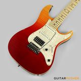 Leeky S-Series S25 Stratocaster (Flamed Maple Top/Maple Fingerboard) - Desert Gradient