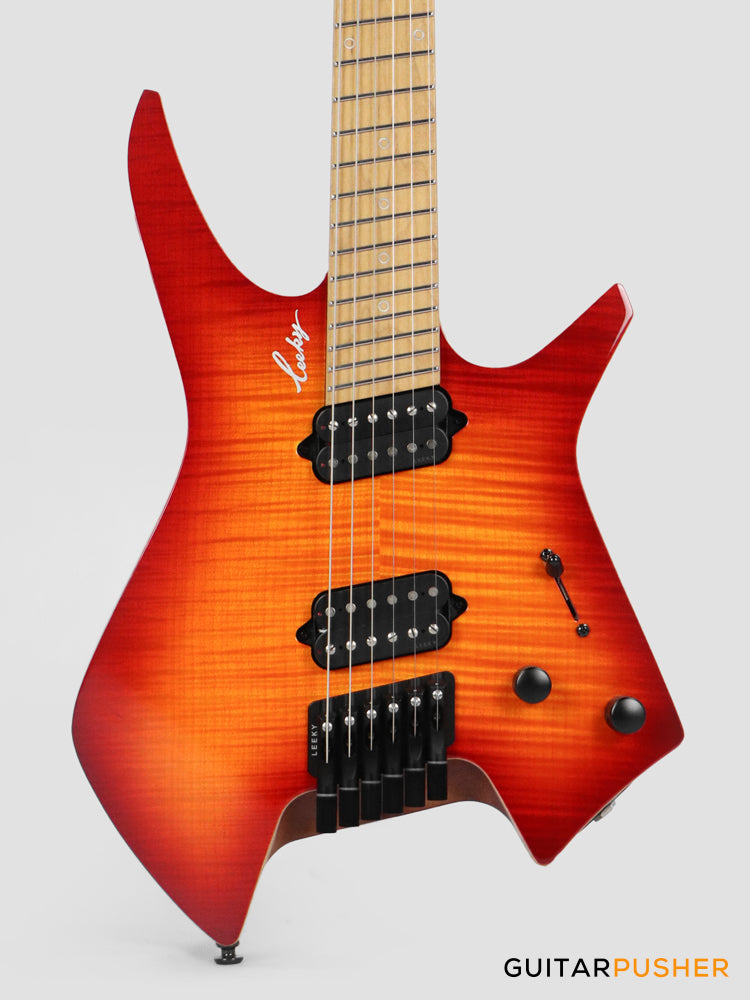 Leeky X-Series X26 Headless Electric Guitar Roasted Basswood Body