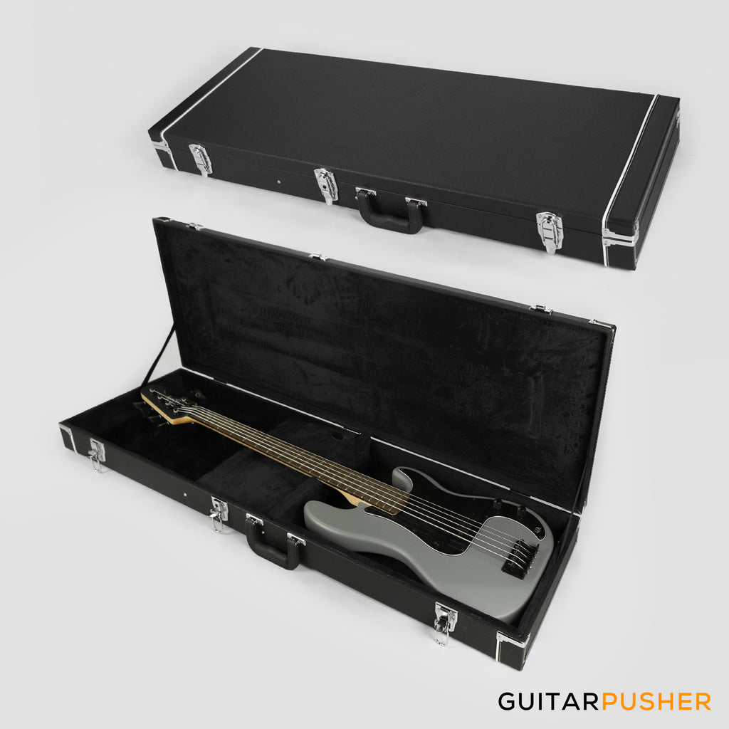 GCraft GCBA Rectangular Hard Case for Bass Guitar (Black) GuitarPusher