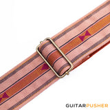 Panlipi Loom Weave Audrey SAG11A Guitar Strap - Mocha Brown